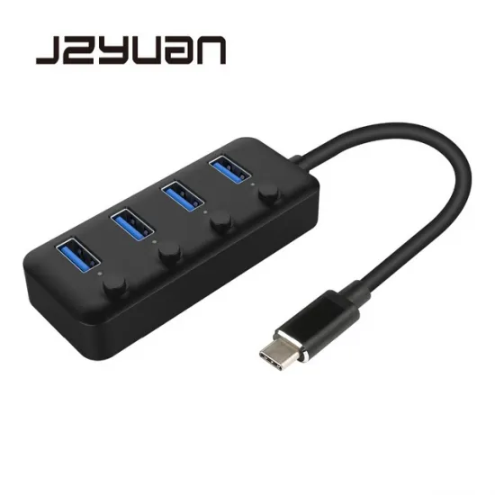 USB HUB 4 PORT TYPE-C+CART READER  3IN1 619 3 PORT USB 3.0